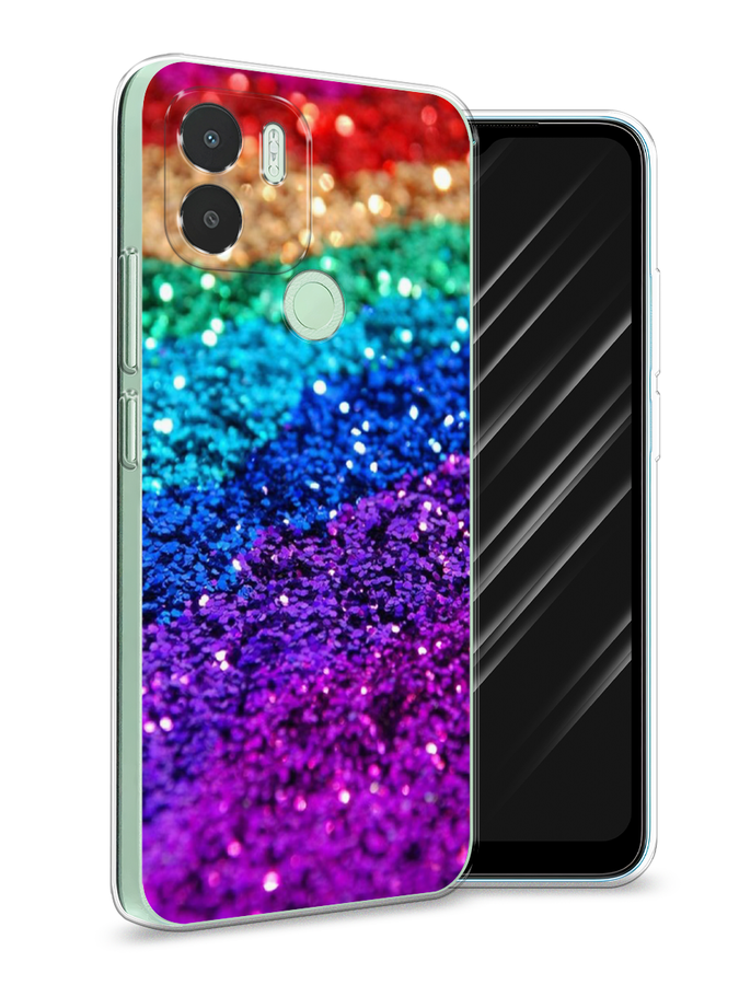 

Чехол Awog на Xiaomi Redmi A1+/A2+ "Блестящая радуга рисунок", Разноцветный, 318550-3