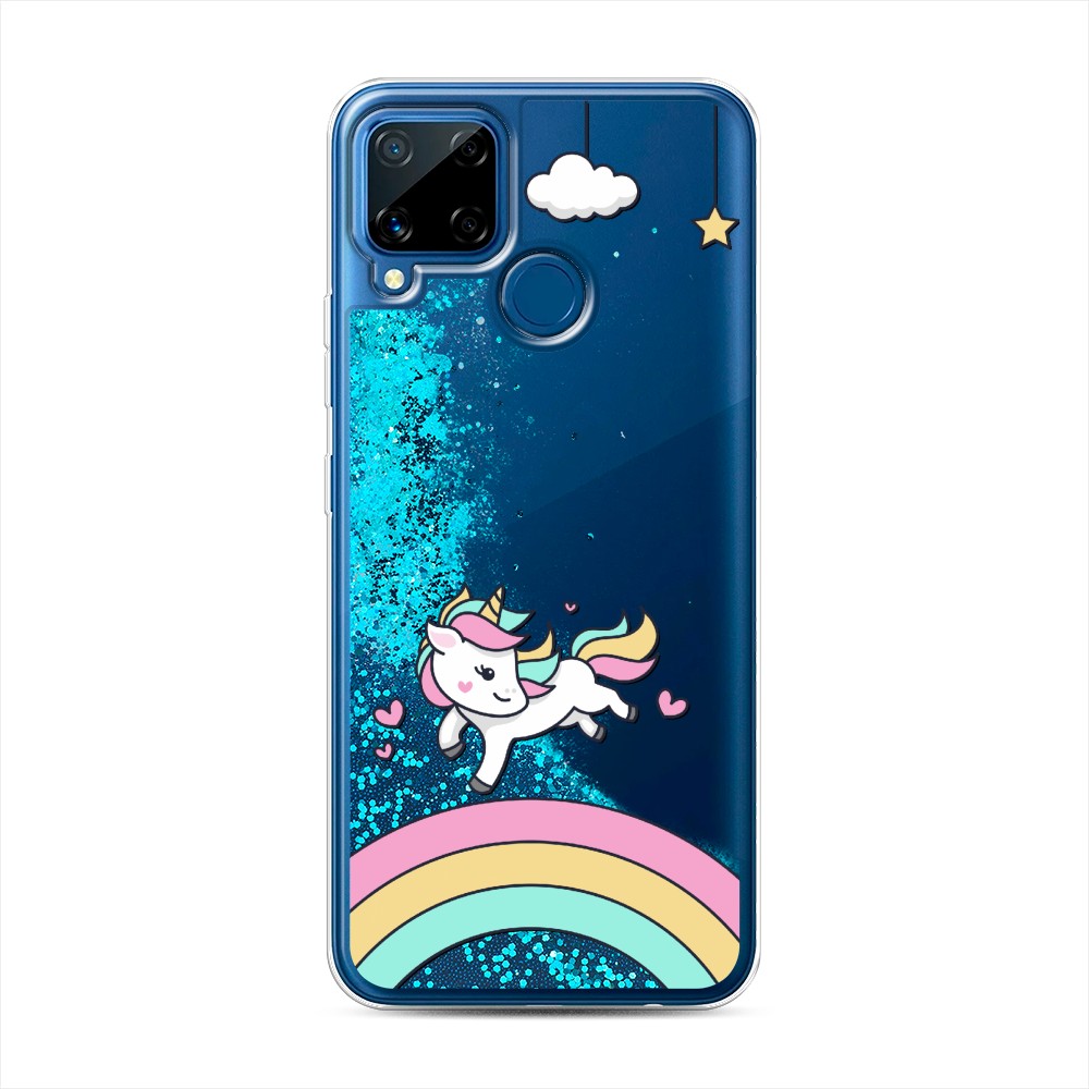 

Чехол Awog на Realme C15 "Единорог на радуге", Разноцветный, 255093-1