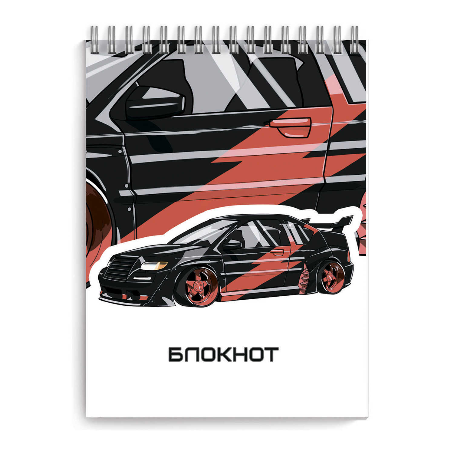 

Блокнот, А6, 120 л, 52210 СПОРТКАР Феникс+