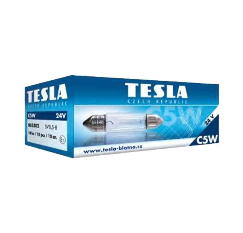 Лампа накаливания автомобильная Tesla цоколь w2, 1x9, 5d 12В 10Вт B85302