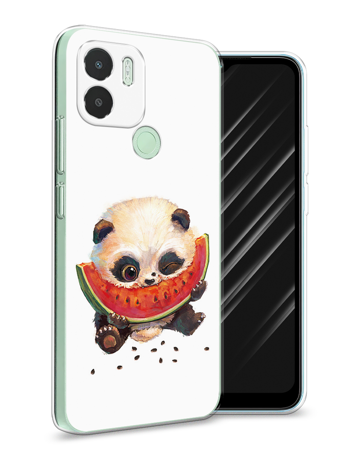 

Чехол Awog на Xiaomi Redmi A1+/A2+ "Малыш панды с арбузом", Белый;красный, 318550-1