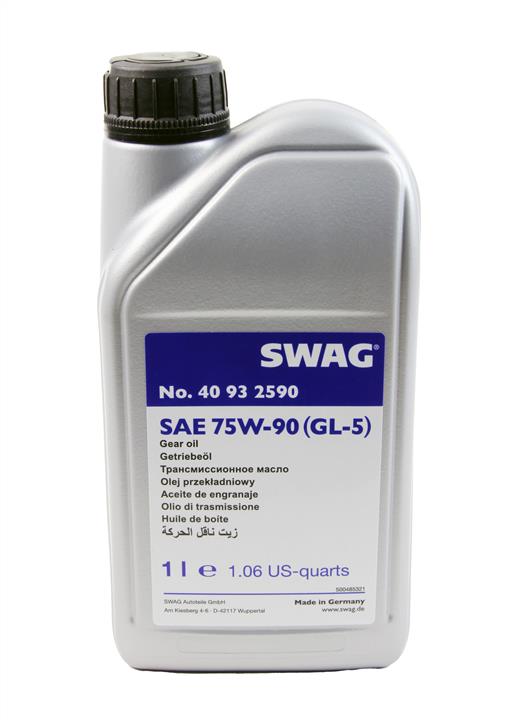 Трансмиссионное масло Swag 75w90, 1 л., синтетическое 40932590