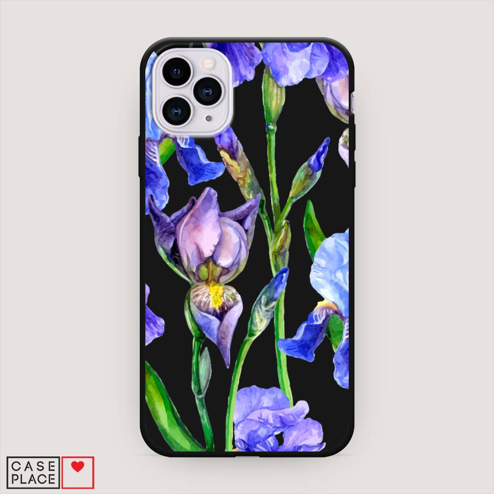 

Чехол Awog на Apple iPhone 11 Pro / Айфон 11 Pro "Синие ирисы", Разноцветный, 12352-1