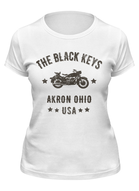 

Футболка женская Printio The black keys белая S, Белый, The black keys