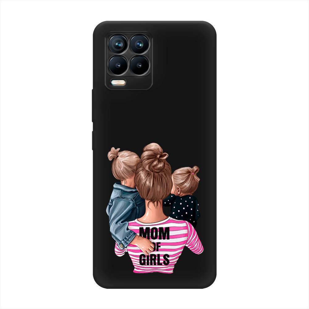 фото Матовый силиконовый чехол "mom of girls" на realme 8 awog