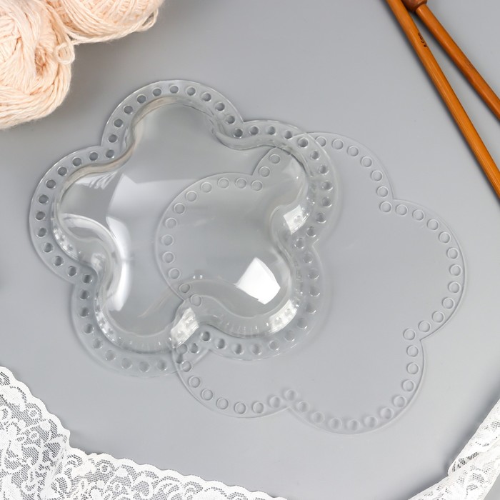 

КНР акрил "Цветок", 2 шт, 18х17х4 см, Прозрачный