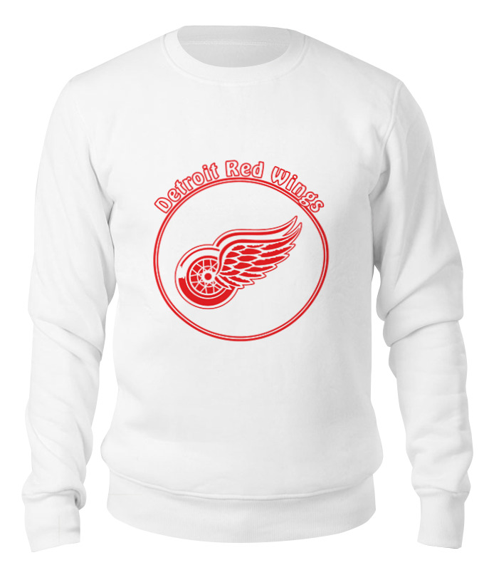 

Свитшот унисекс Printio Detroit red wings белый XL, Detroit red wings