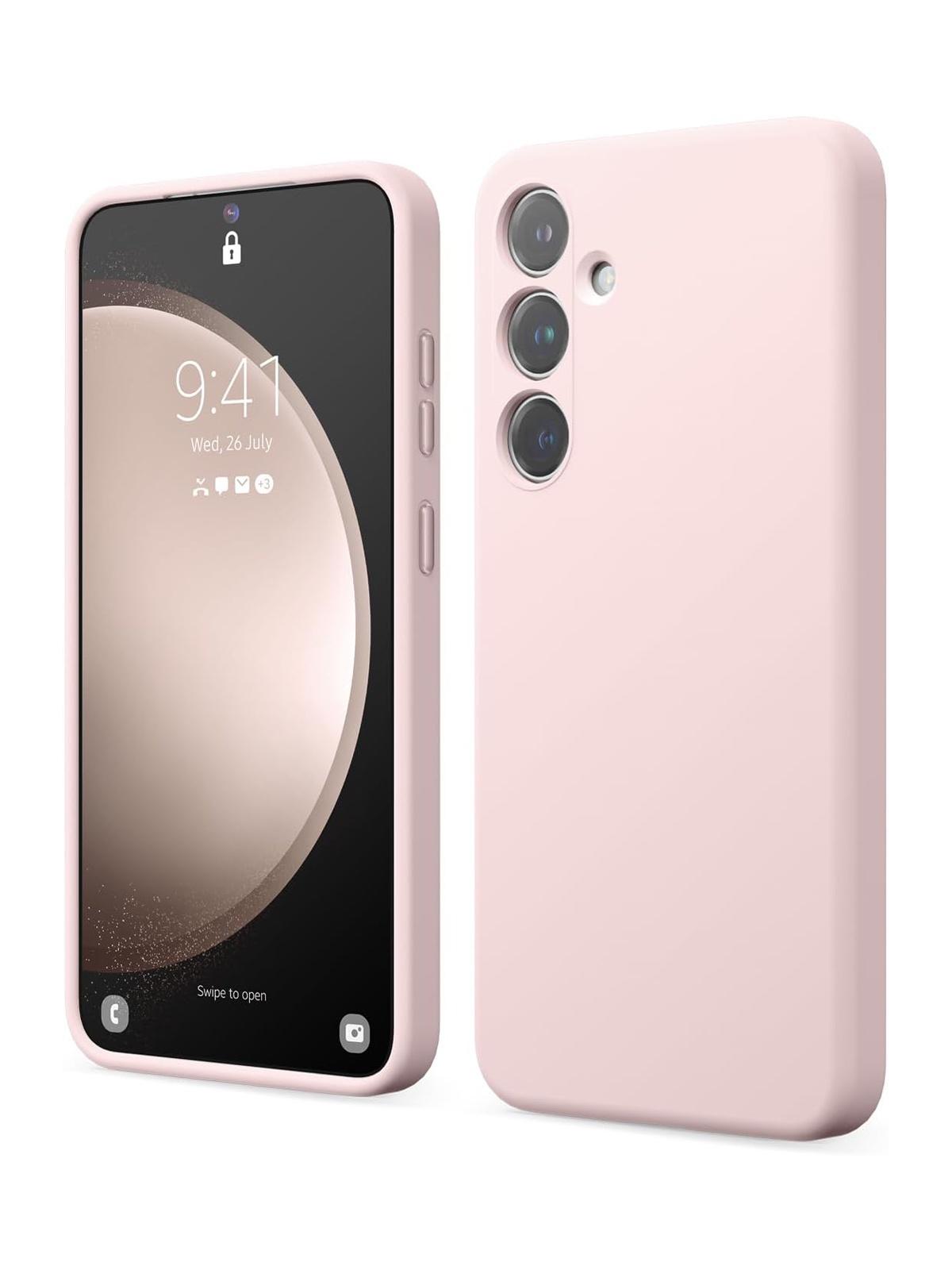Чехол Elago для Samsung Galaxy S24 Plus силиконовый с покрытием Soft-touch розовый