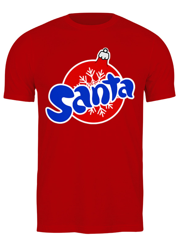 

Футболка мужская Printio Santa красная L, Красный, Santa