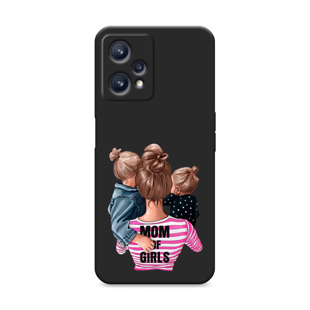 фото Матовый силиконовый чехол "mom of girls" на realme 9 pro plus awog