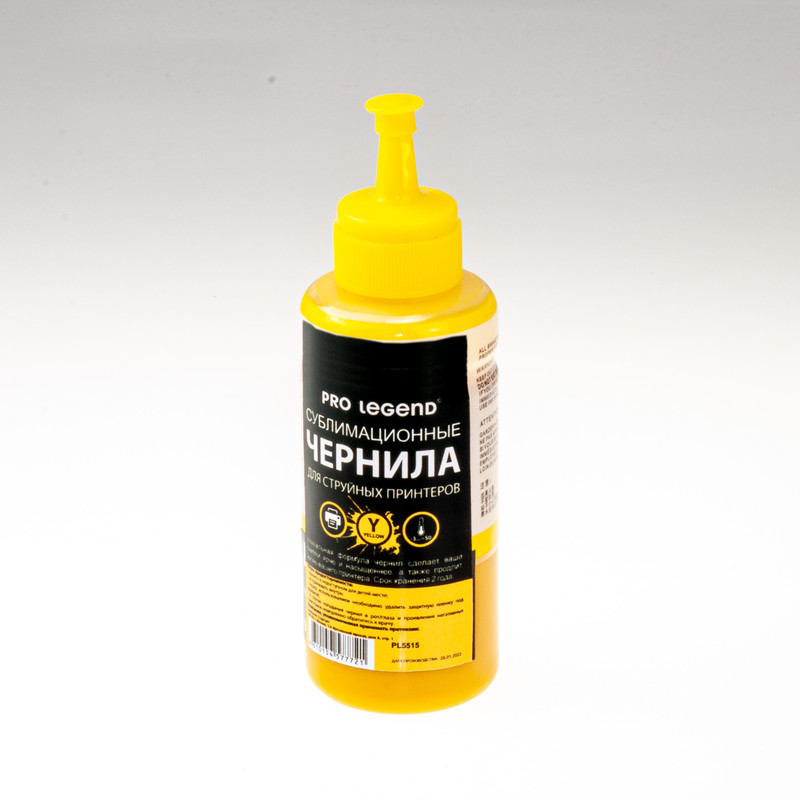 Чернила сублимационные Pro Legend, Yellow, 100 ML PL5515 желтый