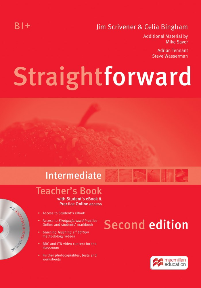 Teacher book intermediate. Straightforward second Edition. Straightforward Intermediate. Учебник по английскому straightforward. Straightforward book second Edition.