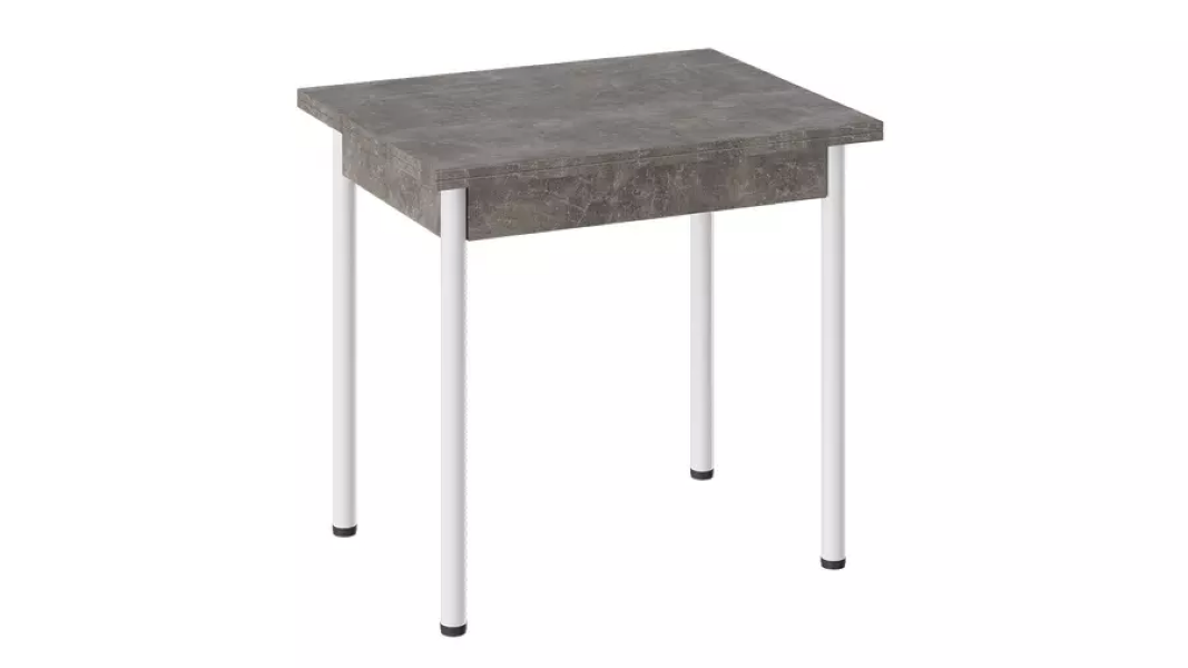 

Родос Тип 2 стол с опорой d40 (Белый муар/Ателье темный)