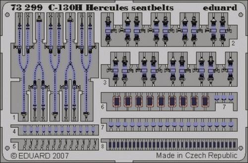 фото Фототравление eduard 73299 c-130h ремни безопасности ita 1/72