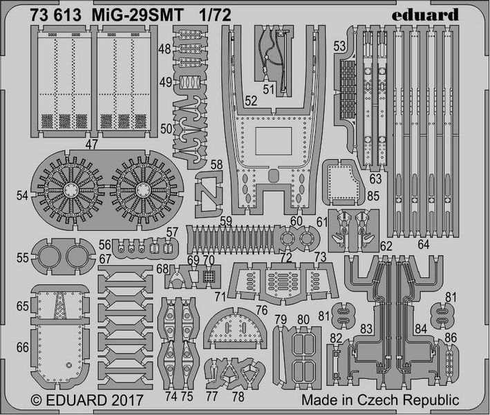 фото Фототравление eduard 73613 м&г-29смт 1/72