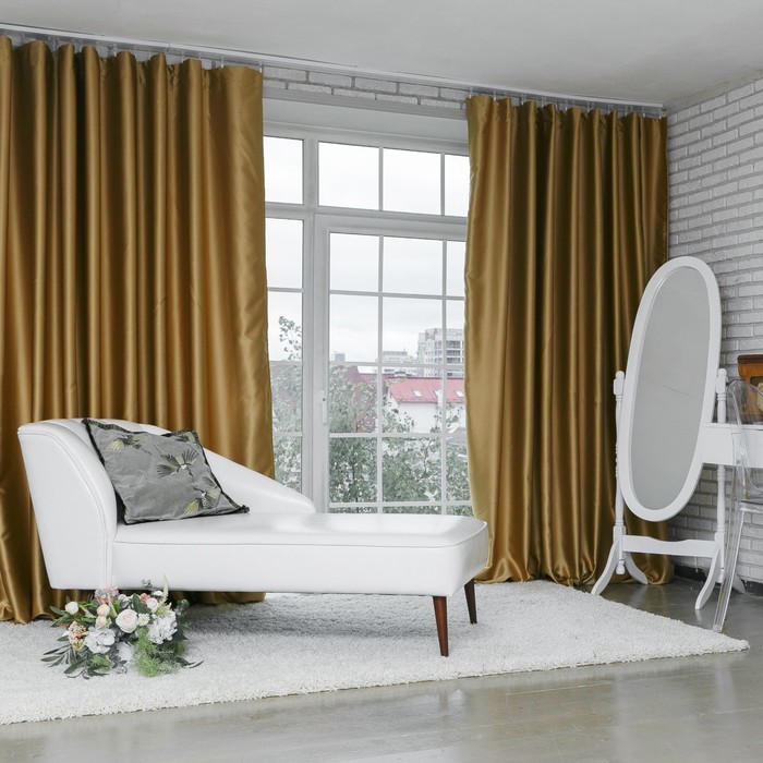 

Этель 145х265 см, двусторонний блэкаут, золотая, 240 г/м2, полиэстер