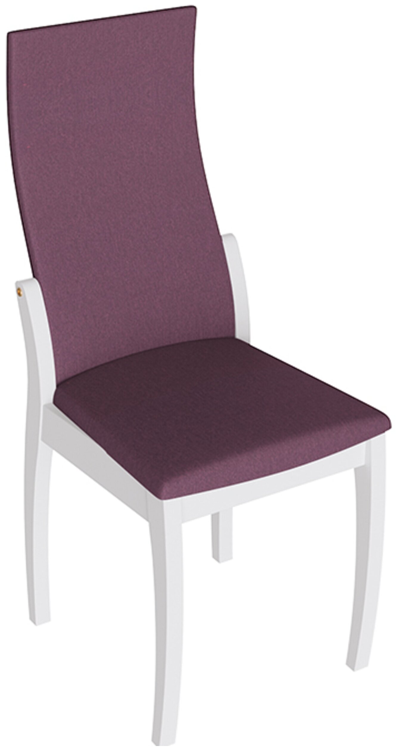 фото Бруклин т1 стул (белый матовый/микрофибра фиолетовый) трия
