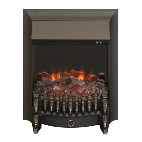 фото Классический очаг 2d real-flame fobos lux black (af65) realflame