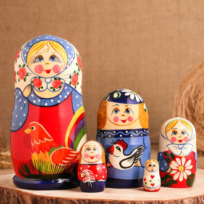 

Sima-land "Курочка", 5 кукол, 17 см, ручная работа