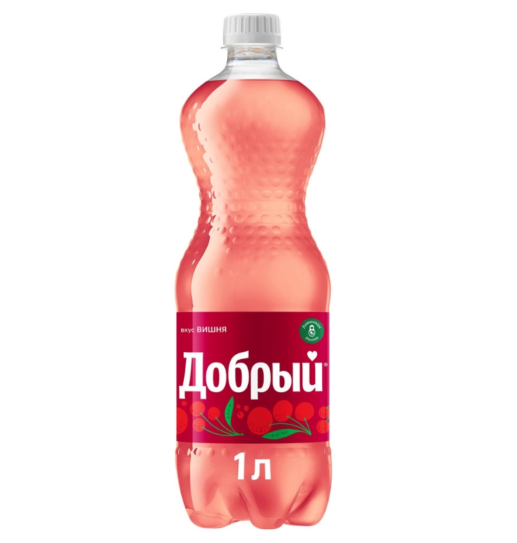 

Газированный напиток Добрый со вкусом вишни, 1 л х 12 шт