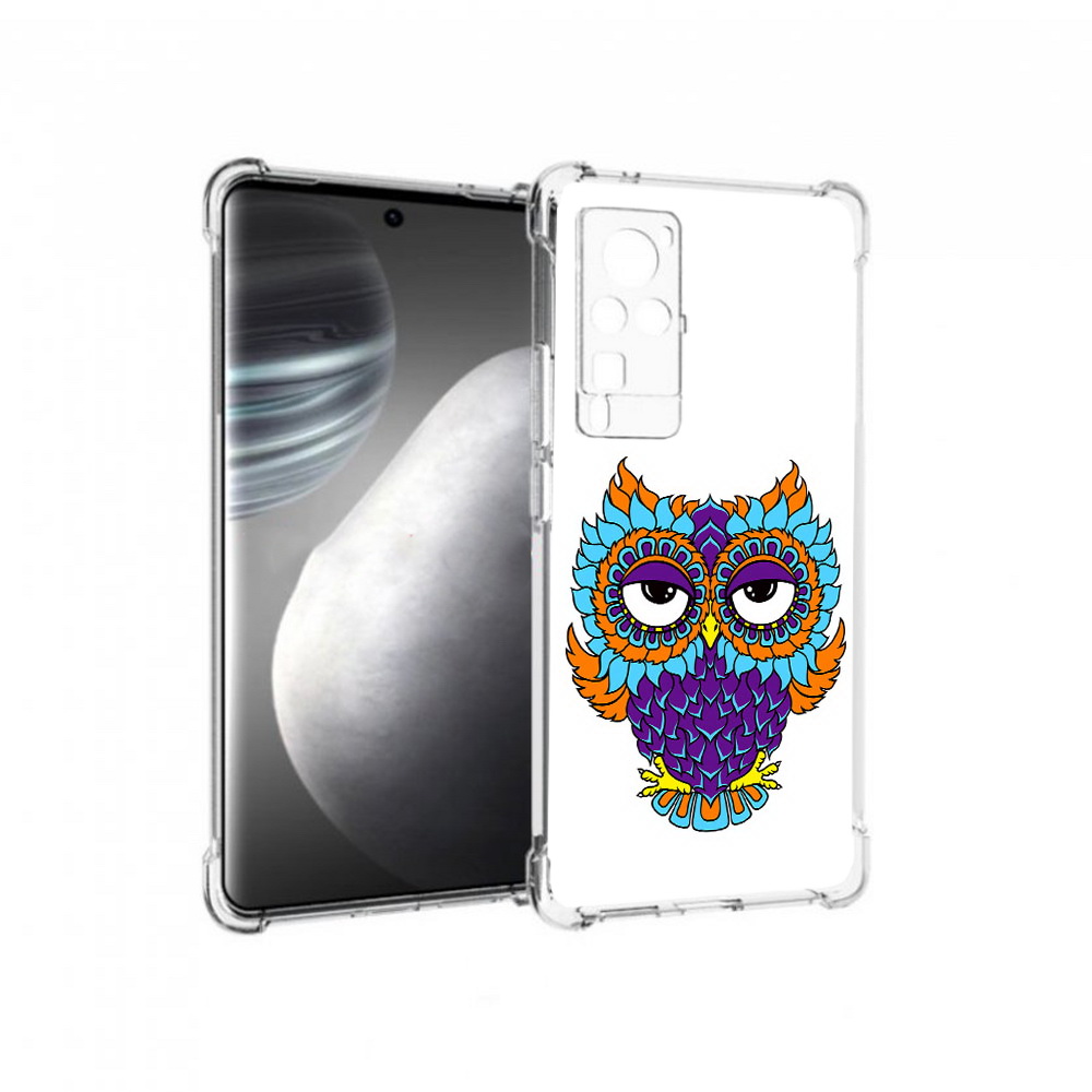 

Чехол MyPads Tocco для Vivo X60 pro Цветная сова (PT226972.385.198), Прозрачный, Tocco