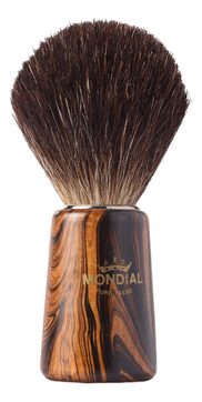 Купить Помазок для бритья Mondial, дерево, ворс барсука, рукоять - цвет древесина