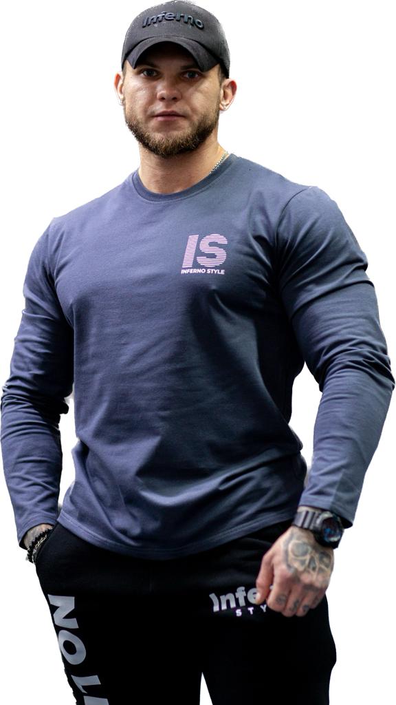

Лонгслив мужской INFERNO style Л-001-001 серый L, Л-001-001