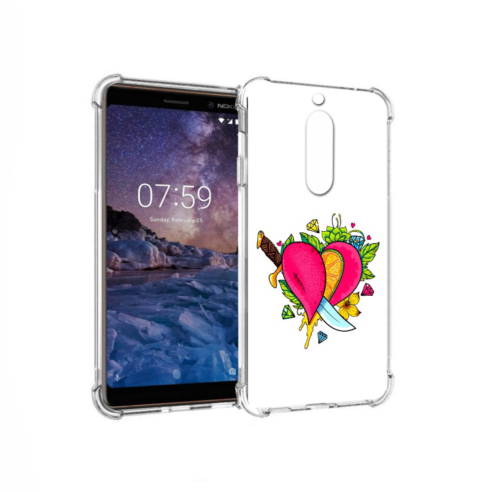 

Чехол MyPads Tocco для Nokia 7 Фруктовое сердце (PT95887.123.188), Прозрачный, Tocco