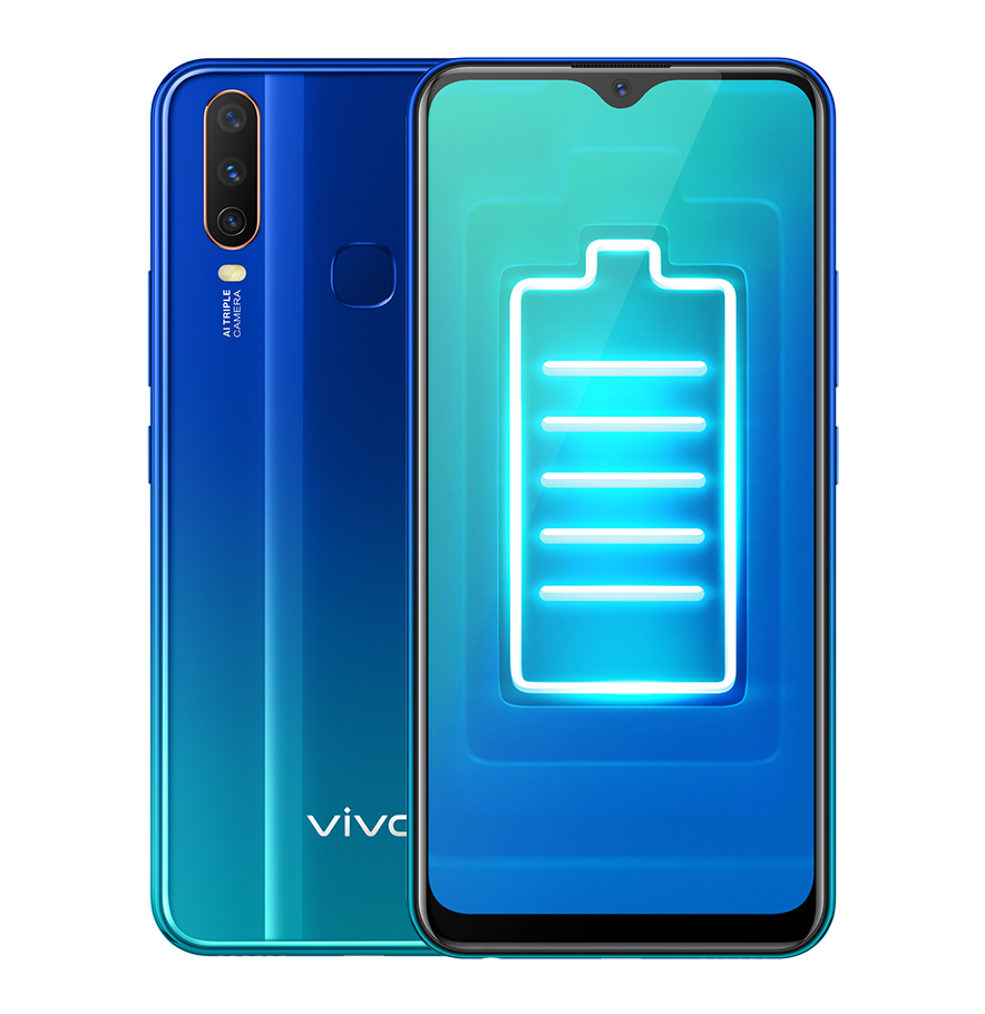 фото Смартфон vivo y12 3/64gb aqua blue