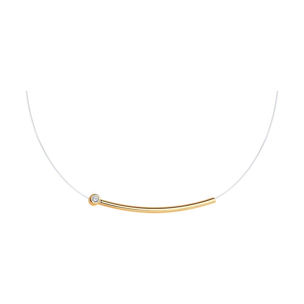 

Колье из красного золота 45 см Diamant 51-170-01474-1, фианит, 51-170-01474-1