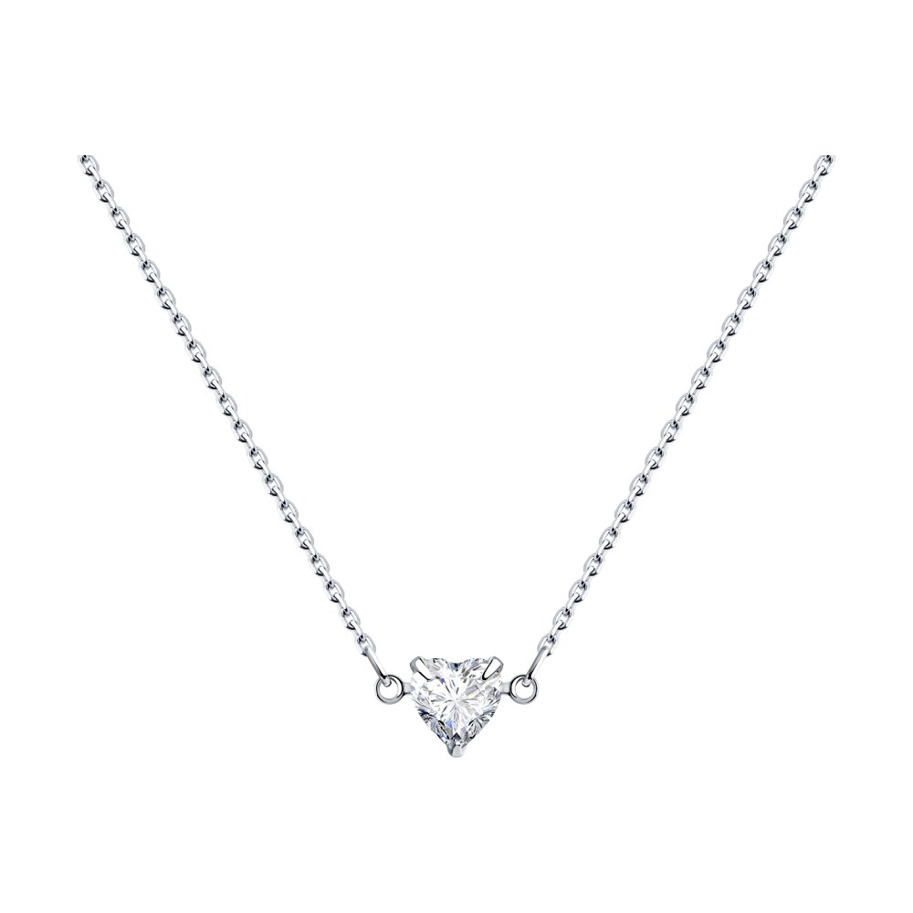 

Колье из серебра с фианитом 40 см Diamant 94-170-00541-1, 94-170-00541-1