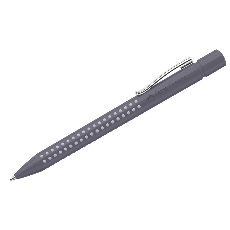 

Faber-Castell Grip 2010 синяя, 1,0 мм, трехгранная, бархатная серая