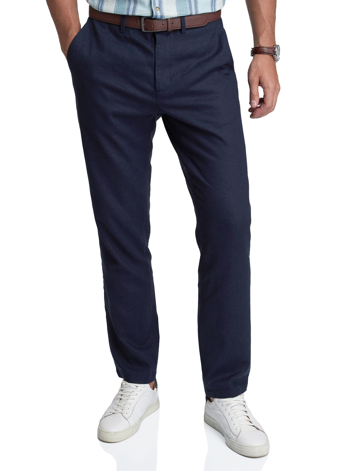 

Брюки мужские oodji 2L150211M-1 синие 38/182, Синий, 2L150211M-1