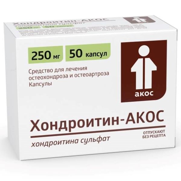 Купить Хондроитин-Акос капсулы 250 мг 50 шт., Синтез