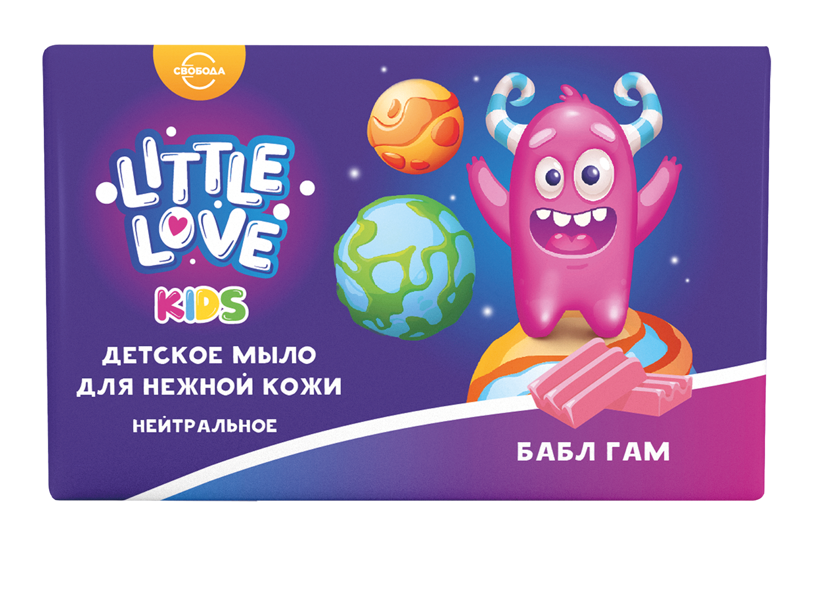 Мыло детское Свобода Little Love бабл гам, 95 г