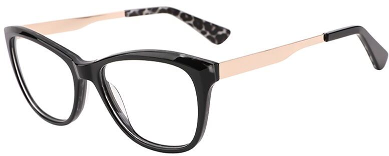 

Оправа для очков женская Glone WD3142 C3, black/grey leopard, WD3142 C3