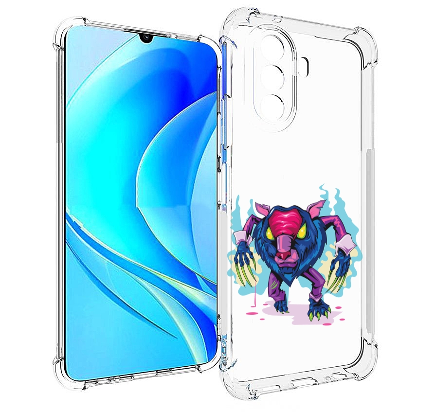 

Чехол MyPads фиолетовая-россомаха для Huawei Nova Y70 / Nova Y70 Plus (MGA-LX9N), Прозрачный, Tocco