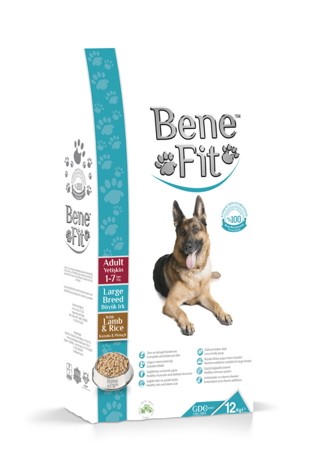 Сухой корм для крупных собак Benefit Large Breed с ягненком и рисом, 12 кг