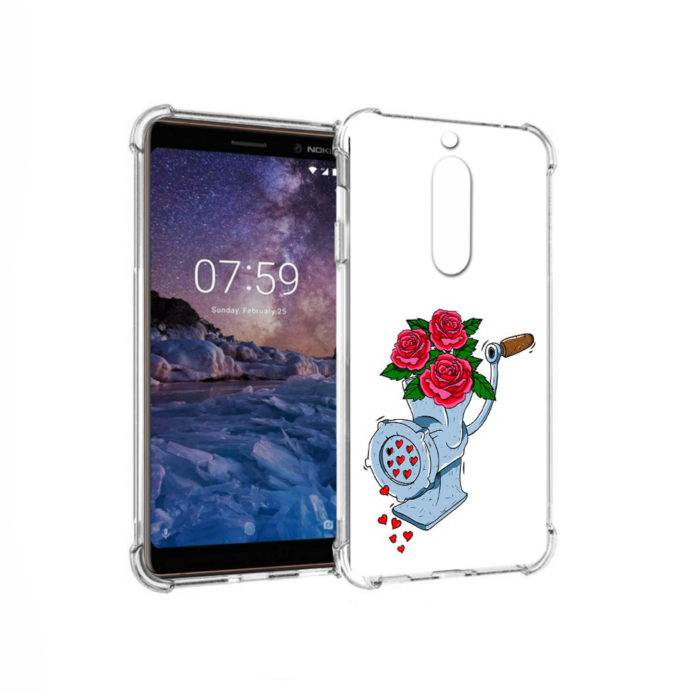 

Чехол MyPads Tocco для Nokia 7 Цветочные сердца (PT95887.123.199), Прозрачный, Tocco