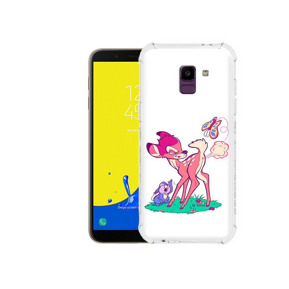 

Чехол MyPads Tocco для Samsung Galaxy J6 (2018) смешной олененок, Прозрачный, Tocco