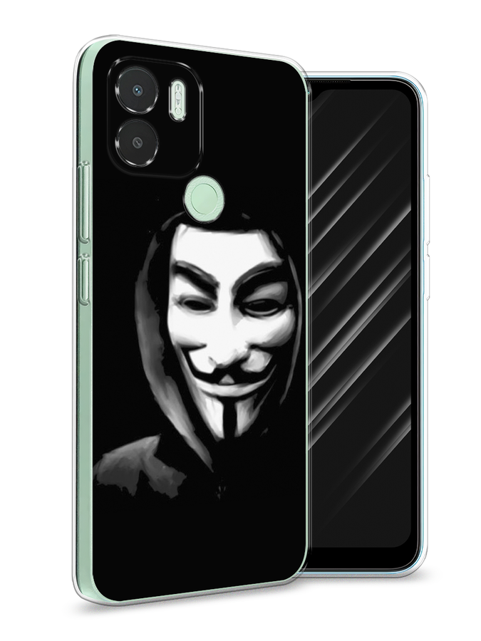 

Чехол Awog на Xiaomi Redmi A1+/A2+ "Анонимус", Черный;серый;белый, 318550-5