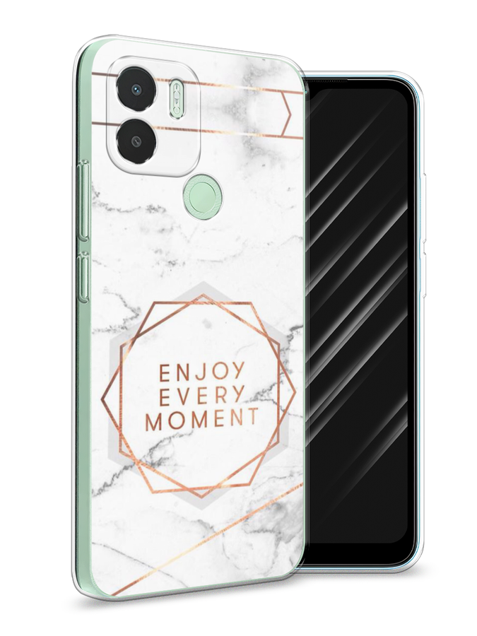 

Чехол Awog на Xiaomi Redmi A1+/A2+ "Enjoy every moment мрамор", Белый;розовый;серый, 318550-7