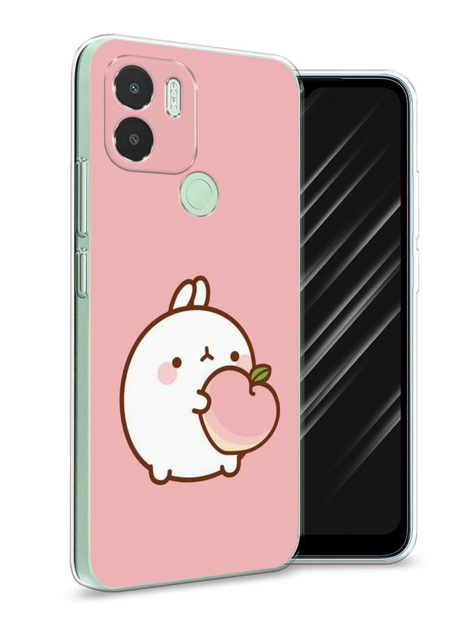 

Чехол Awog на Xiaomi Redmi A1+/A2+ "Кролик с персиком", Розовый;бежевый, 318550-1