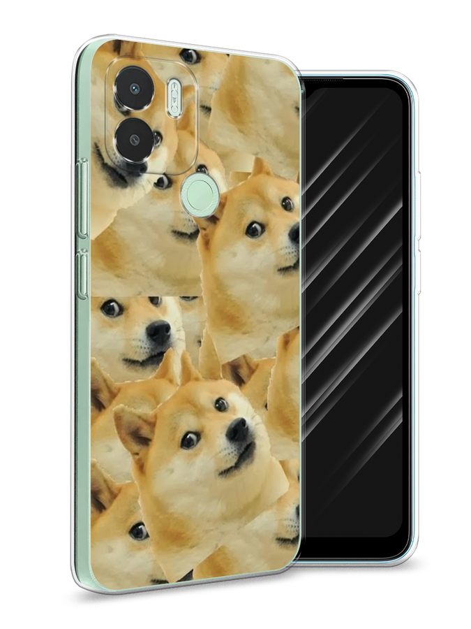 

Чехол Awog на Xiaomi Redmi A1+/A2+ "Собака-подозревака фон", Желтый;черный, 318550-9