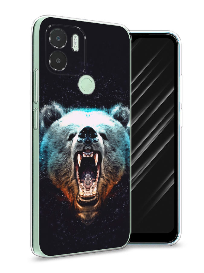 

Чехол Awog на Xiaomi Redmi A1+/A2+ "Медведь", Коричневый;бирюзовый;черный, 318550-2