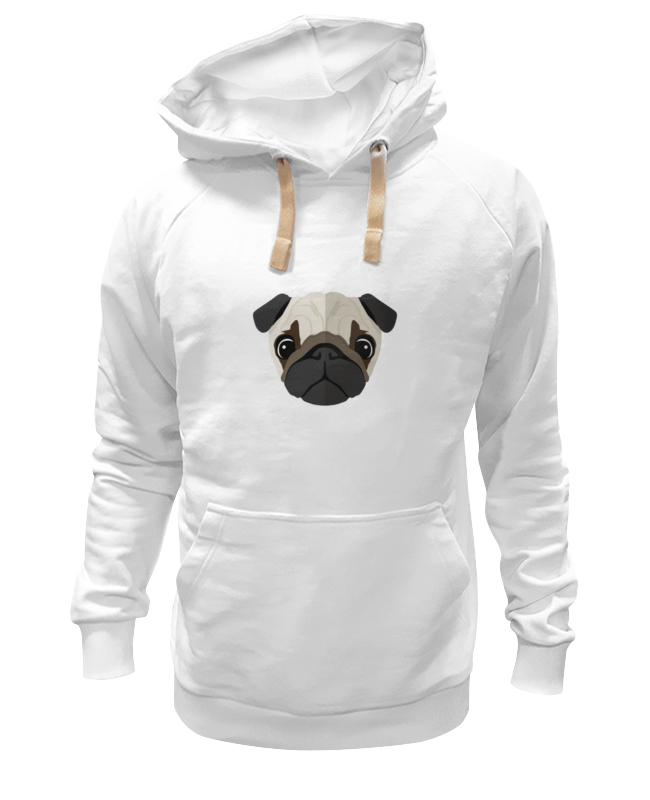 

Футболка мужская Printio Мопс. бежевая 2XL, Мопс.