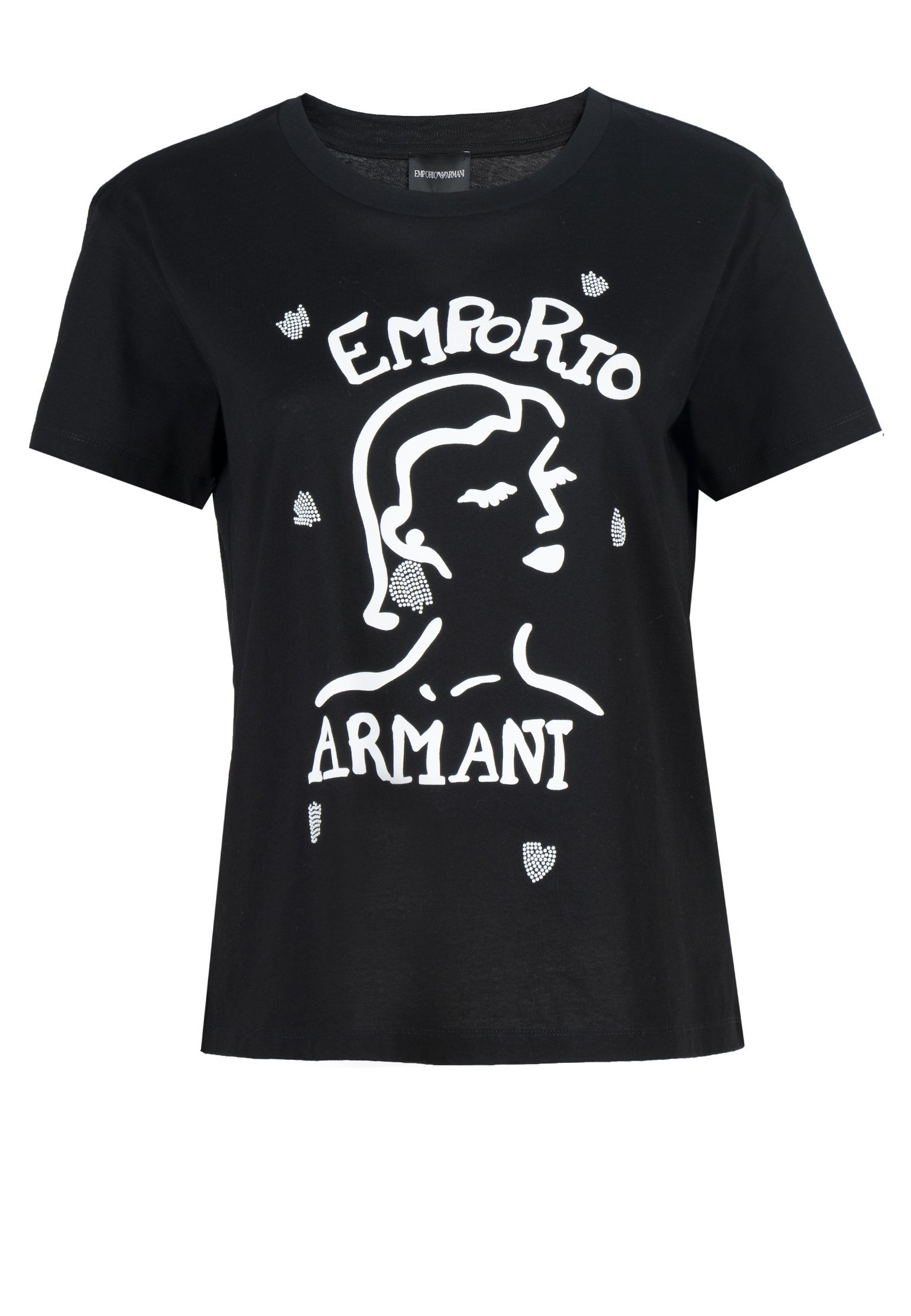 фото Футболка женская emporio armani 116549 черная 36 it