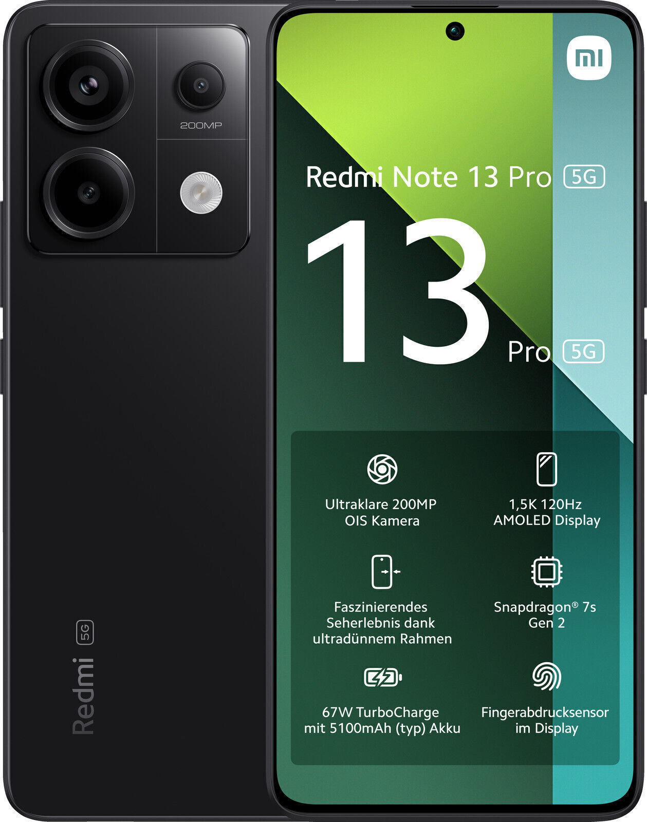 

Смартфон Xiaomi Note 13 Pro 5G 8/256GB midnight black (905455), Note 13 Pro 5G