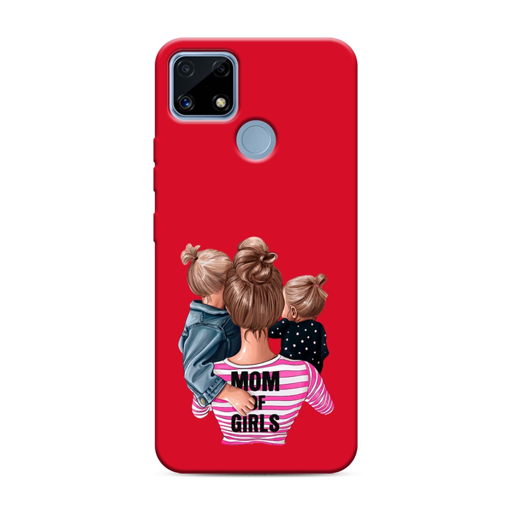 

Чехол Awog на Realme C25/C25s "Mom of Girls", Разноцветный, 256953-1
