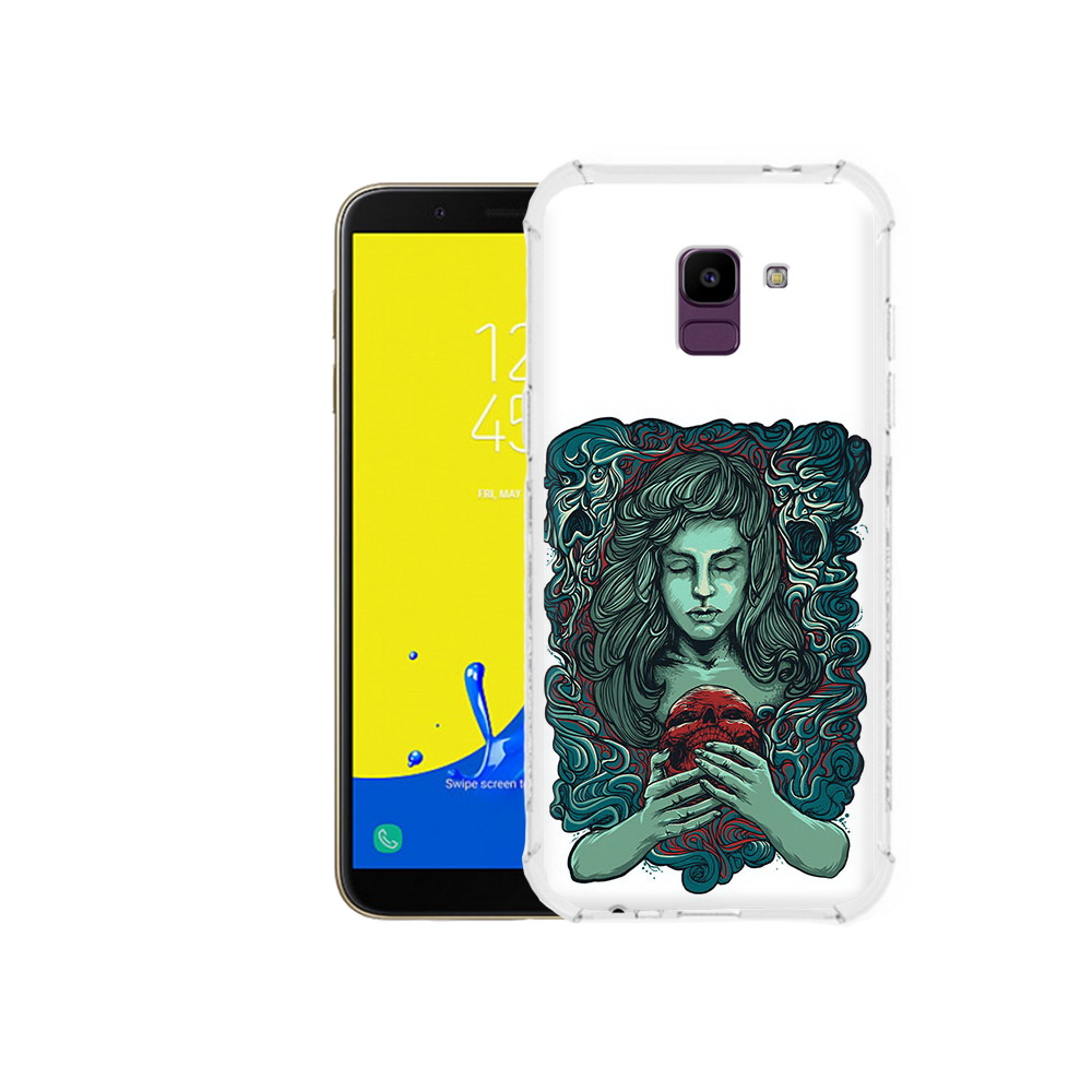 

Чехол MyPads Tocco для Samsung Galaxy J6 (2018) спящая девушка, Прозрачный, Tocco